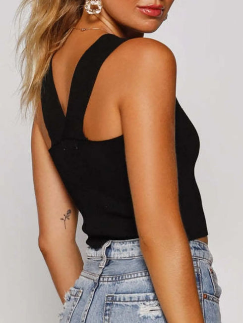 'Riley' Crop Tank Top - Celes Fashion